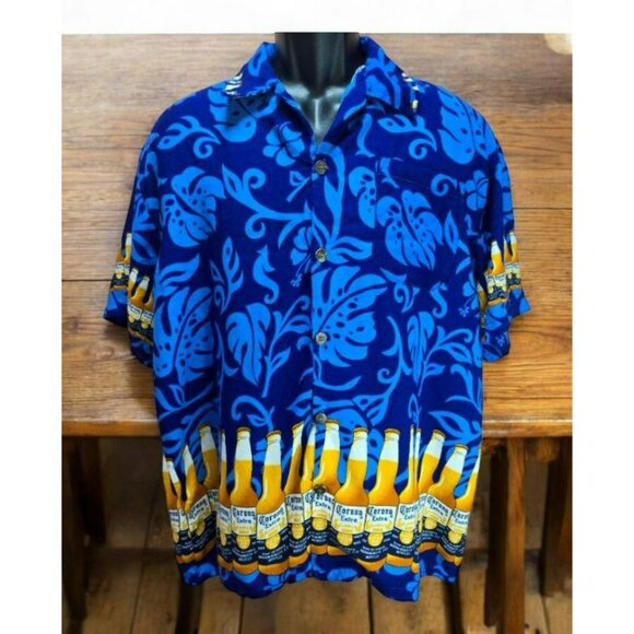 Corona Extra Beer Hawaiian Rayon Shirt XXL - Picture 1 of 7